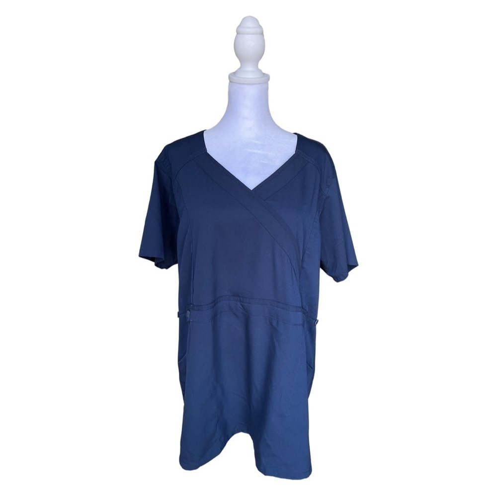Carhartt Womens Scrub Top Size XL Color Navy Blue